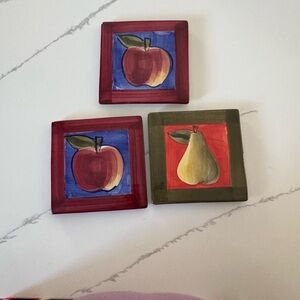 Hand-Painted Trivets Ceramic Tiles